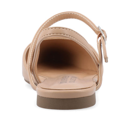 Journee MARTINE SLINGBACK FLATS IN COOL SHADES - Almond