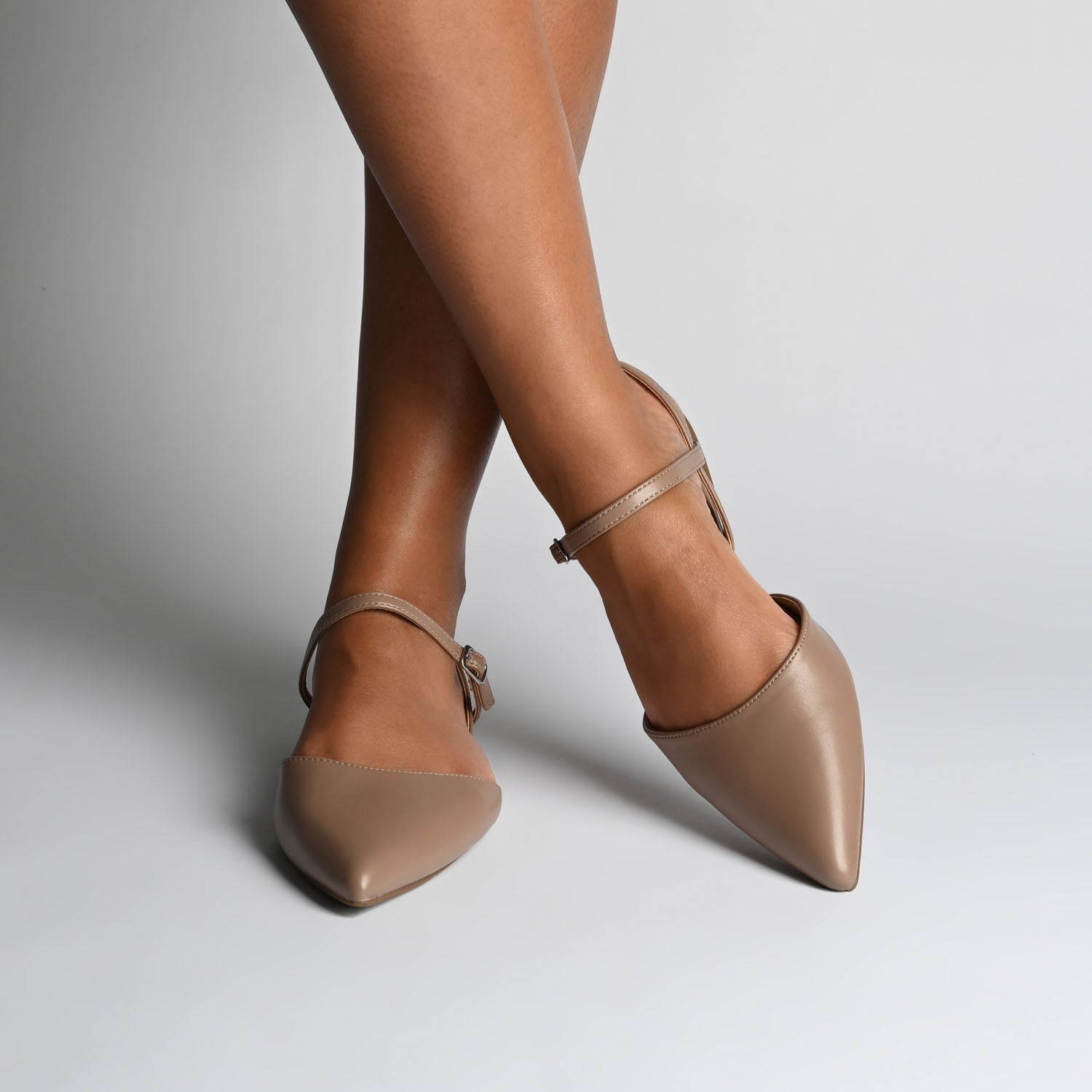 Journee MARTINE SLINGBACK FLATS IN COOL SHADES - Rosewood