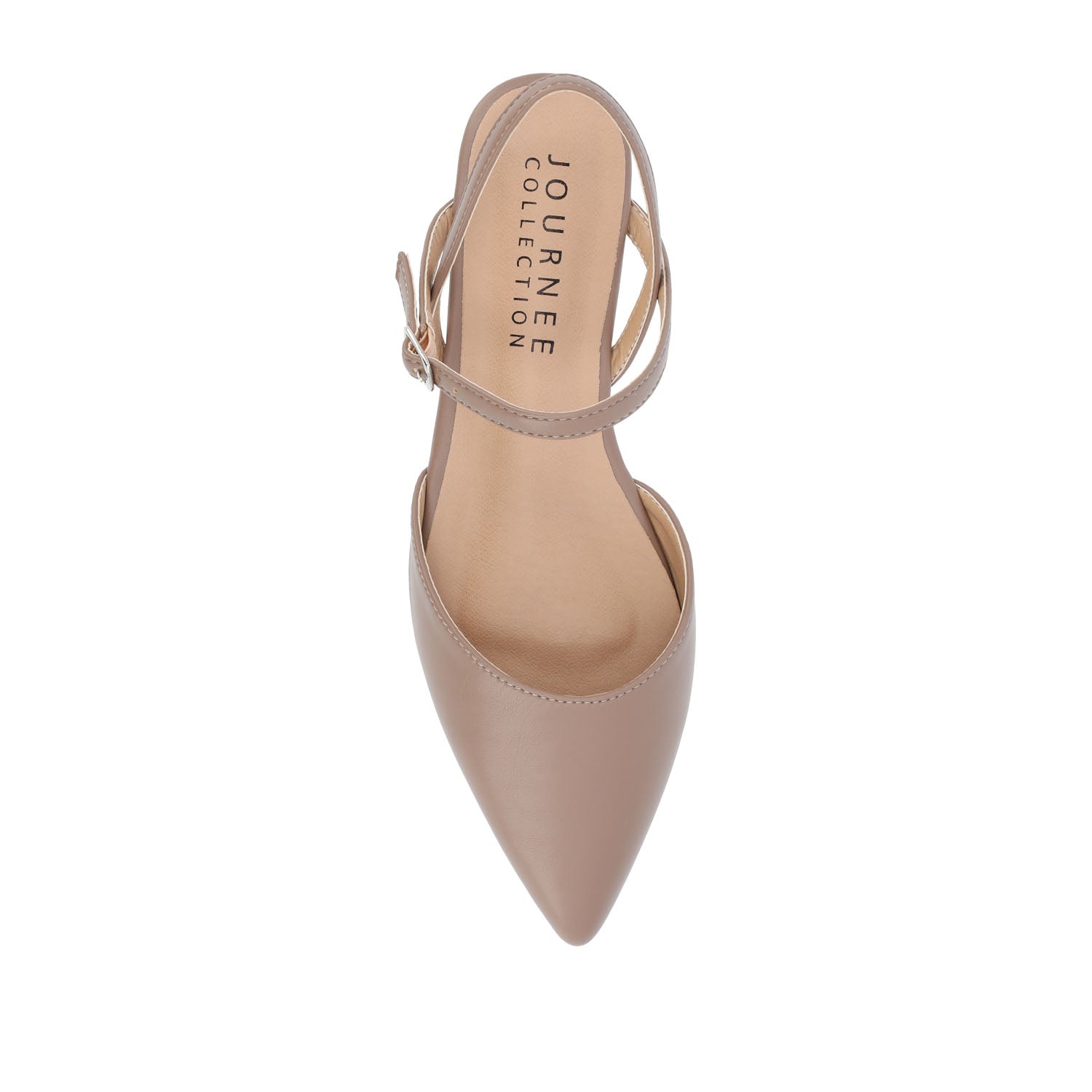 Journee MARTINE SLINGBACK FLATS IN COOL SHADES - Rosewood