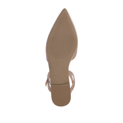 Journee MARTINE SLINGBACK FLATS IN COOL SHADES - Rosewood