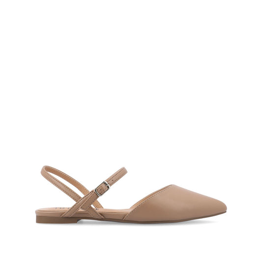 Journee MARTINE SLINGBACK FLATS IN COOL SHADES - Mocha