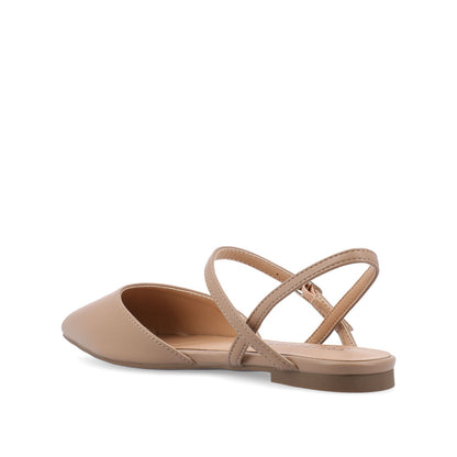 Journee MARTINE SLINGBACK FLATS IN COOL SHADES - Mocha