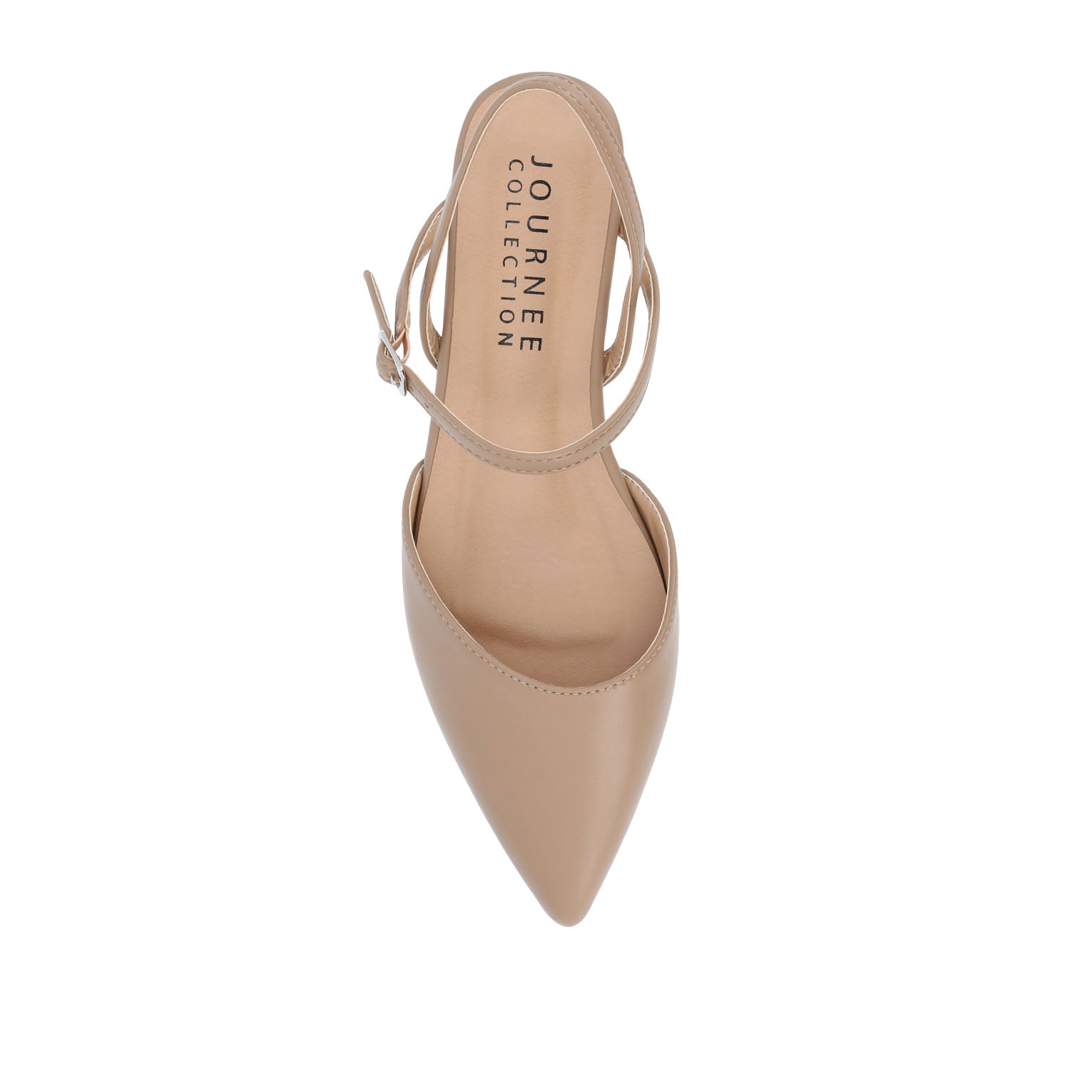 Journee MARTINE SLINGBACK FLATS IN COOL SHADES - Mocha