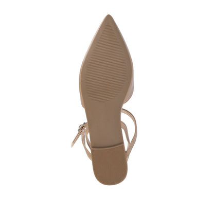 Journee MARTINE SLINGBACK FLATS IN COOL SHADES - Mocha