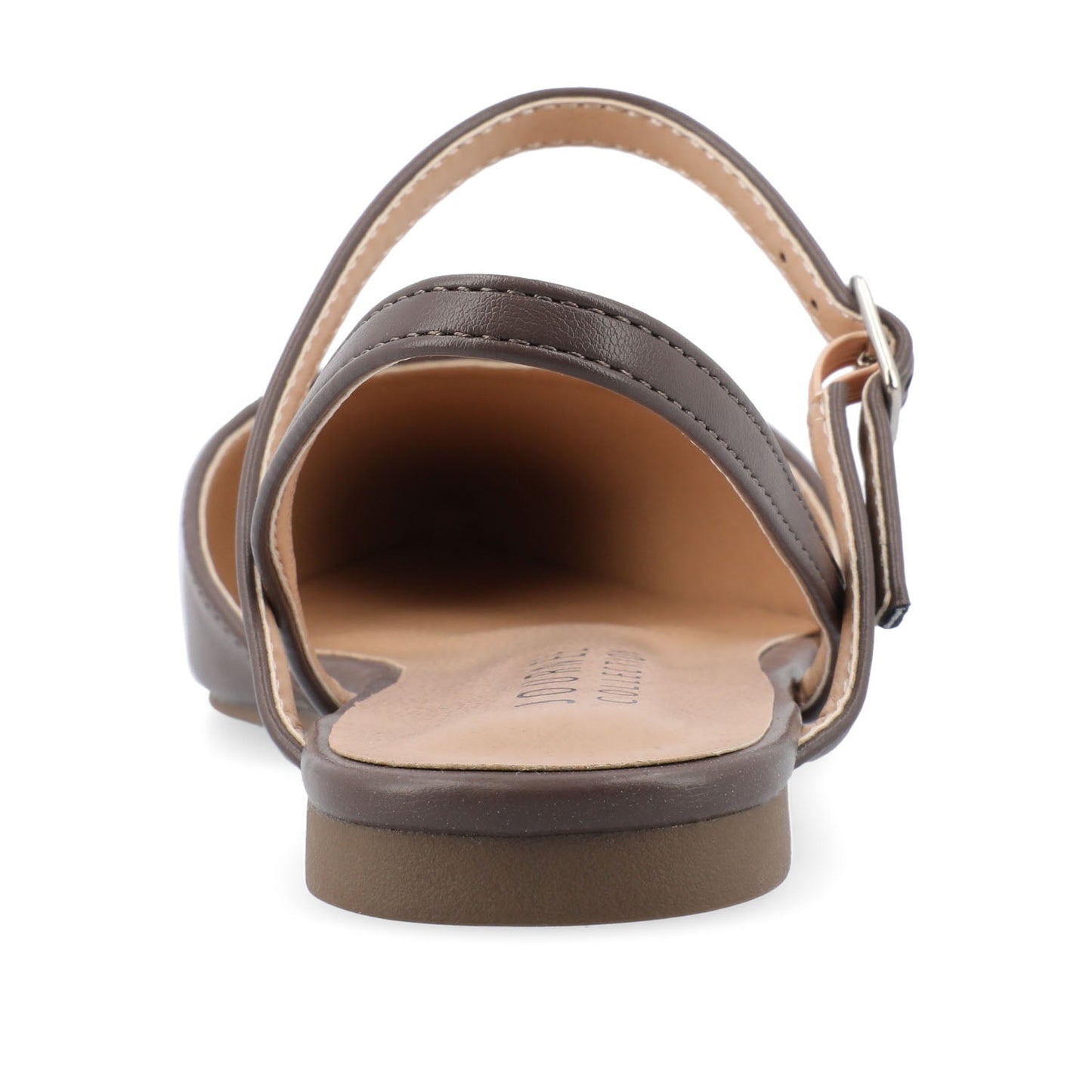 Journee MARTINE SLINGBACK FLATS IN WARM SHADES - Truffle