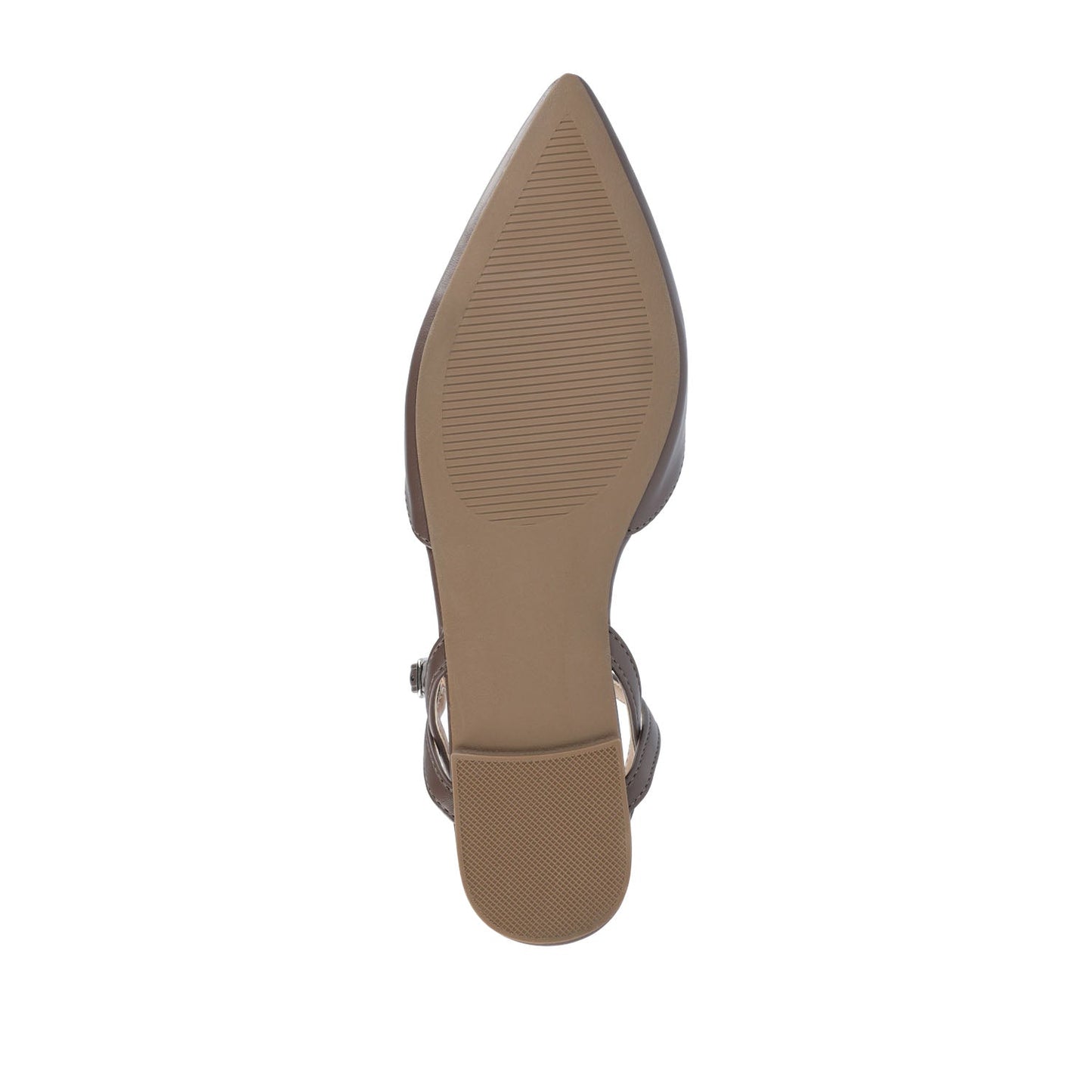 Journee MARTINE SLINGBACK FLATS IN WARM SHADES - Truffle