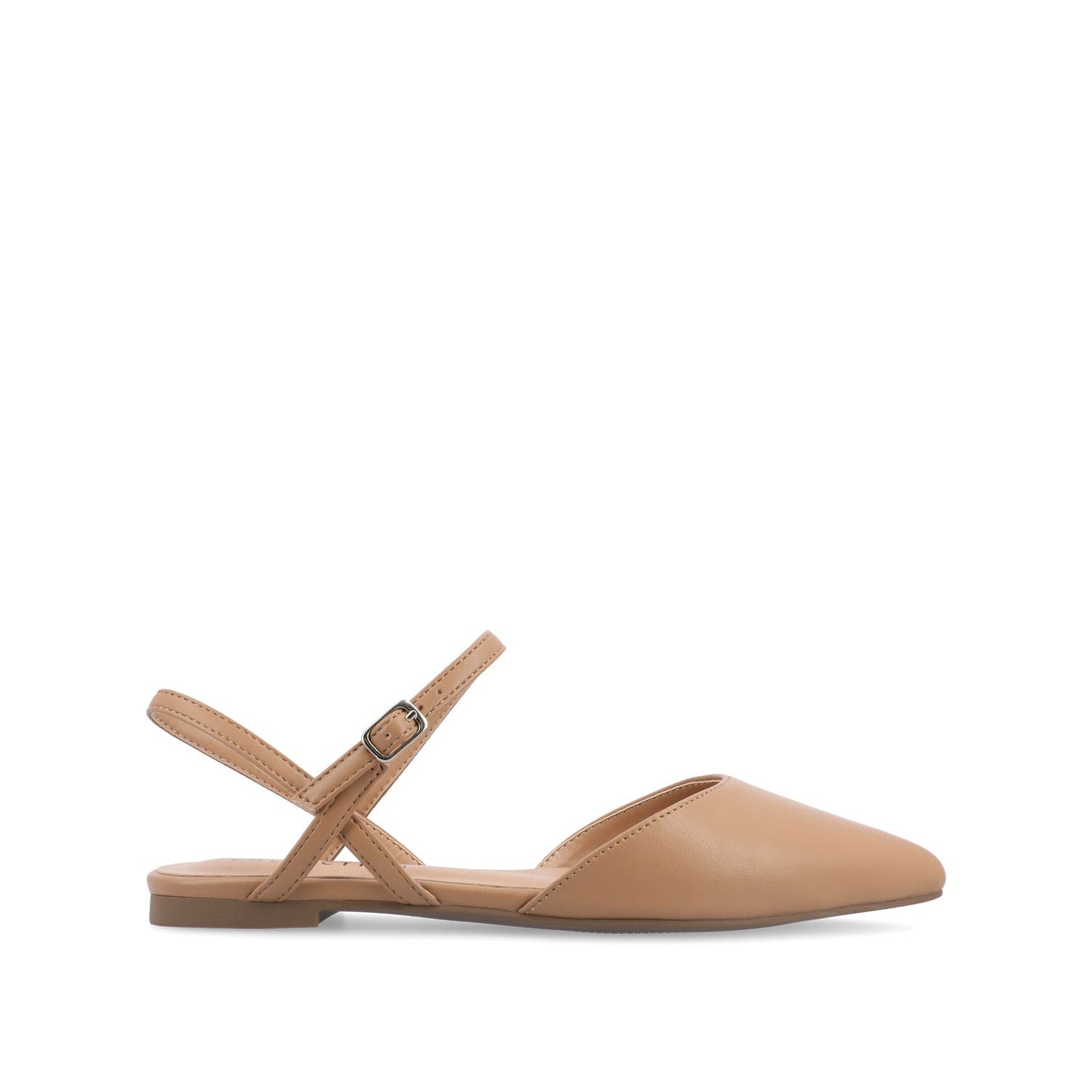 Journee MARTINE SLINGBACK FLATS IN WARM SHADES - Caramel