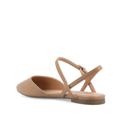 Journee MARTINE SLINGBACK FLATS IN WARM SHADES - Caramel