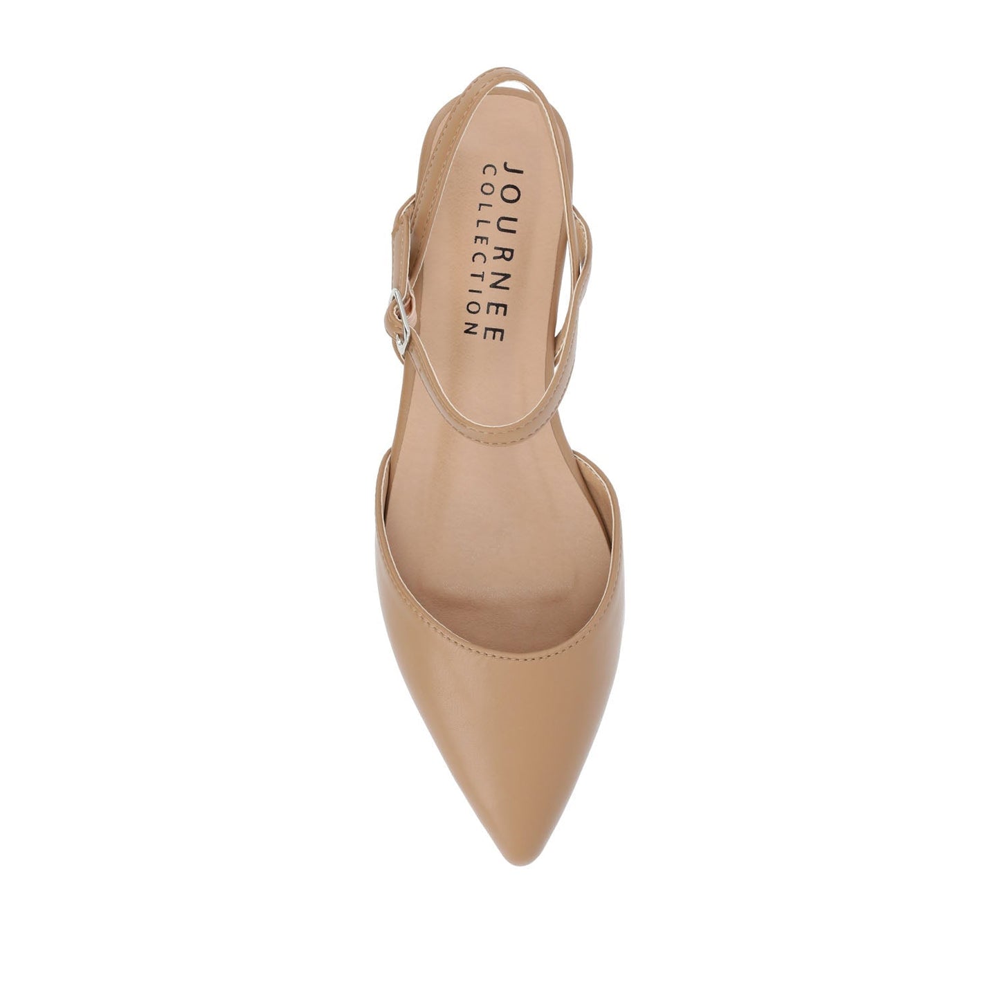 Journee MARTINE SLINGBACK FLATS IN WARM SHADES - Caramel