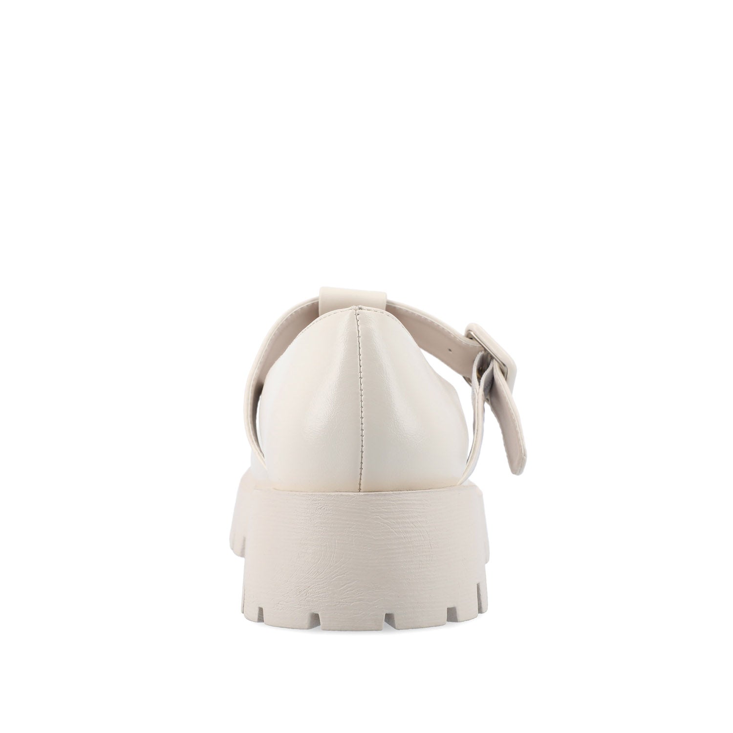 Journee SUVI MARY JANE FLATS IN VEGAN LEATHER - Off White