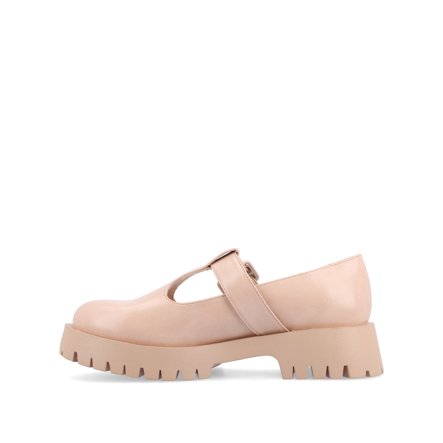 Journee SUVI MARY JANE FLATS IN VEGAN LEATHER - Pink