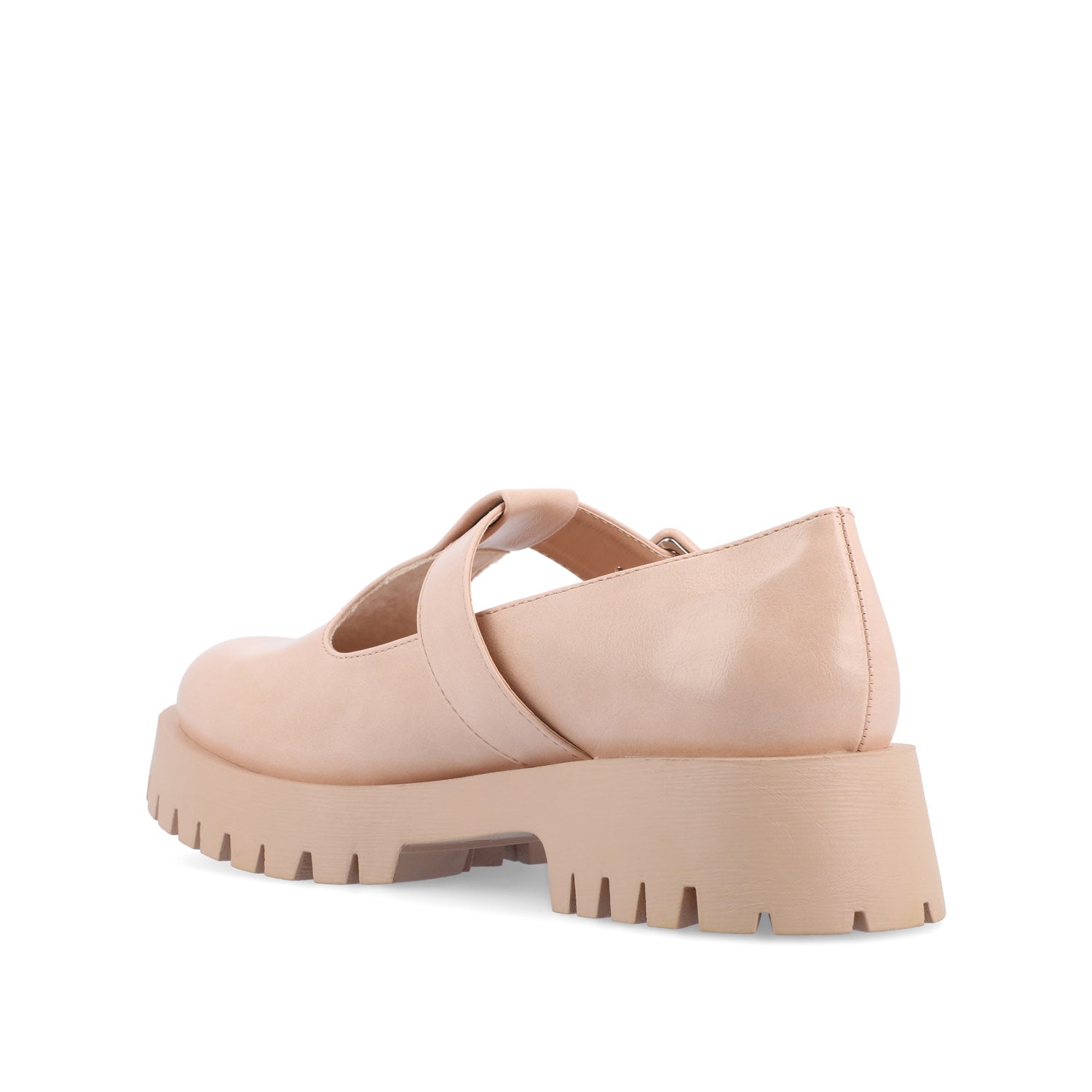 Journee SUVI MARY JANE FLATS IN VEGAN LEATHER - Pink