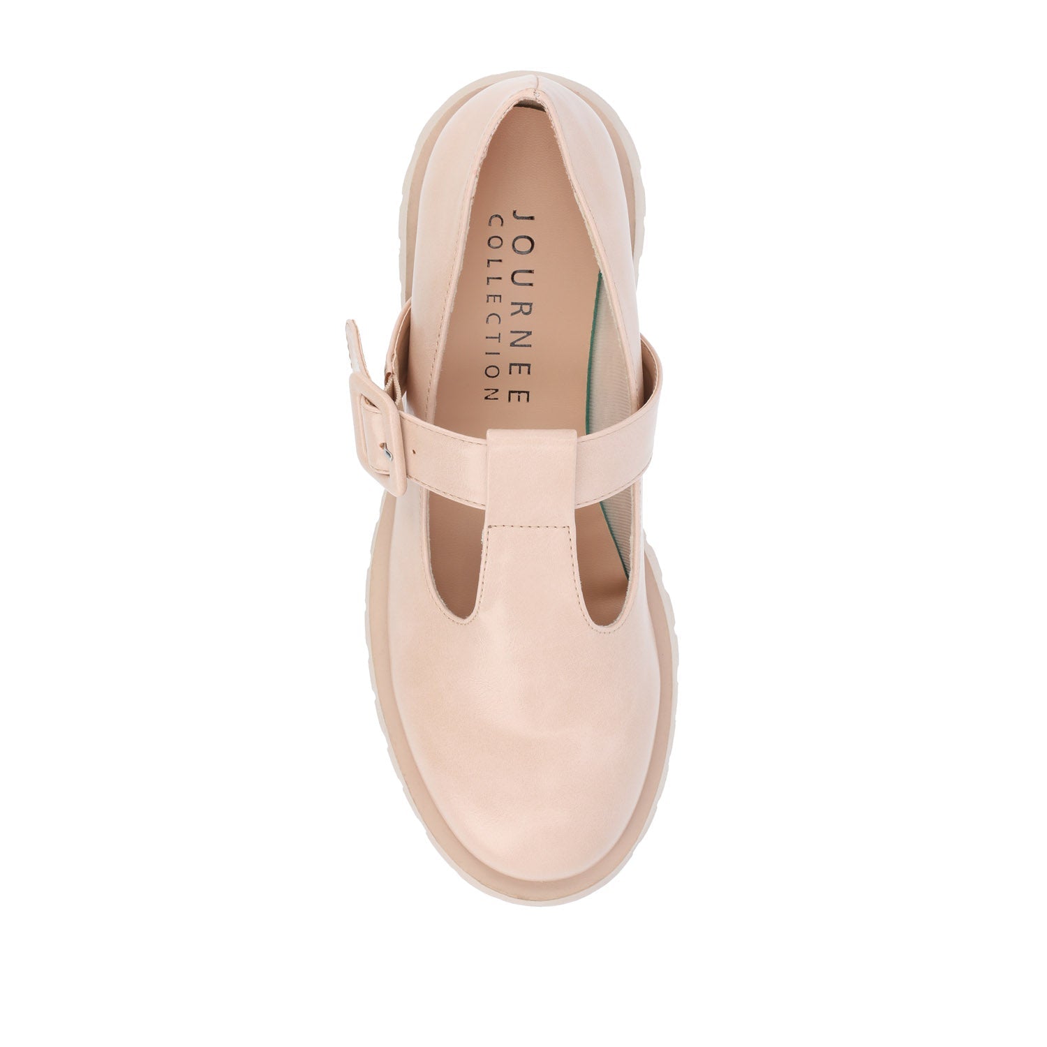 Journee SUVI MARY JANE FLATS IN VEGAN LEATHER - Pink