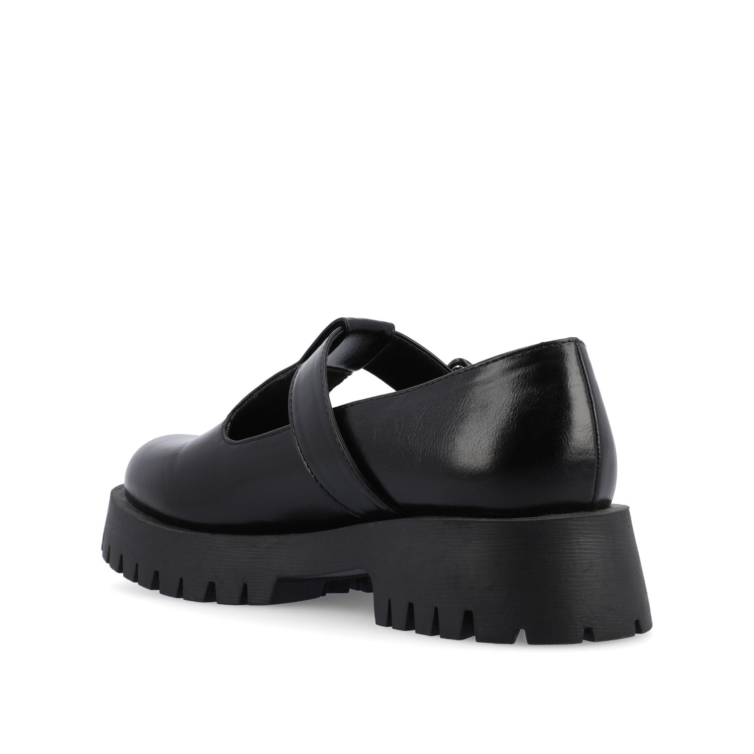 Journee SUVI MARY JANE FLATS IN VEGAN LEATHER - Black