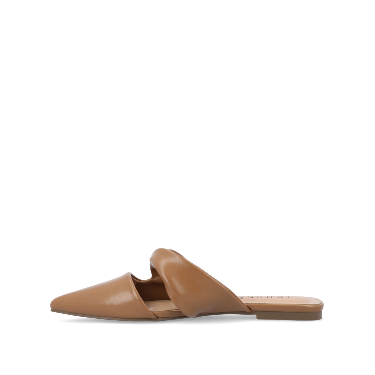 Journee ENNISS MULE FLATS IN VEGAN LEATHER - Brown