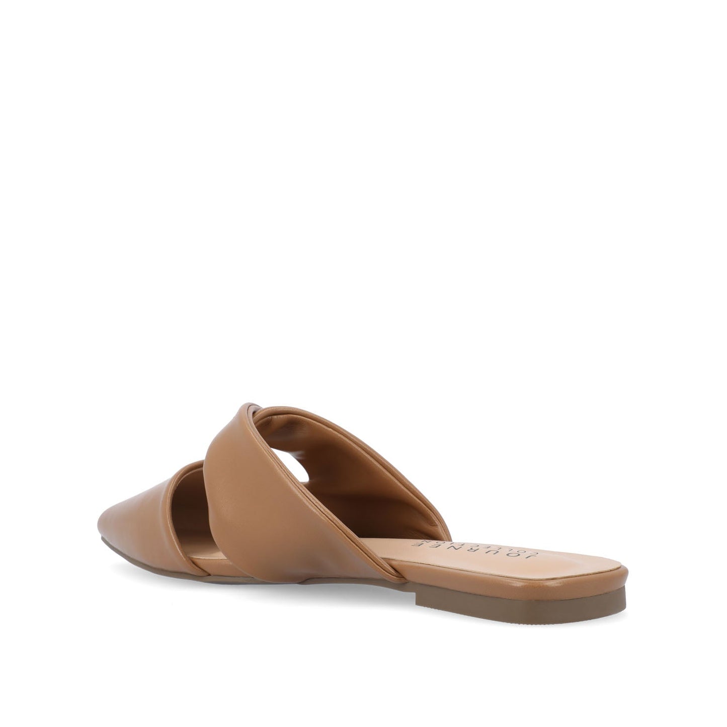 Journee ENNISS MULE FLATS IN VEGAN LEATHER - Brown