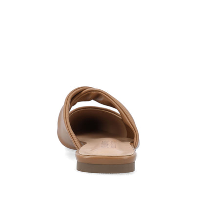 Journee ENNISS MULE FLATS IN VEGAN LEATHER - Brown