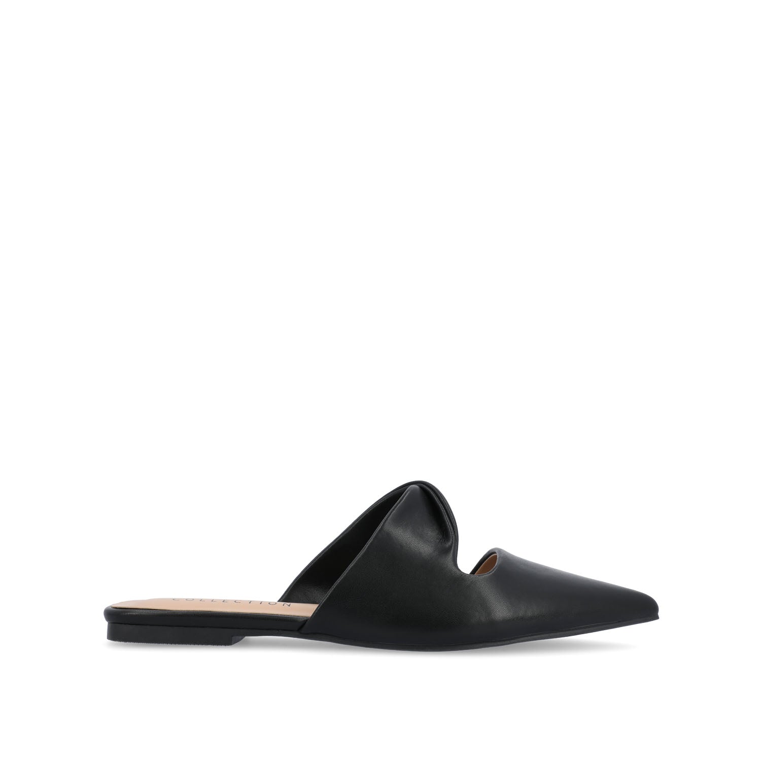 Journee ENNISS MULE FLATS IN VEGAN LEATHER - Black
