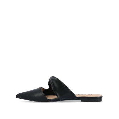 Journee ENNISS MULE FLATS IN VEGAN LEATHER - Black