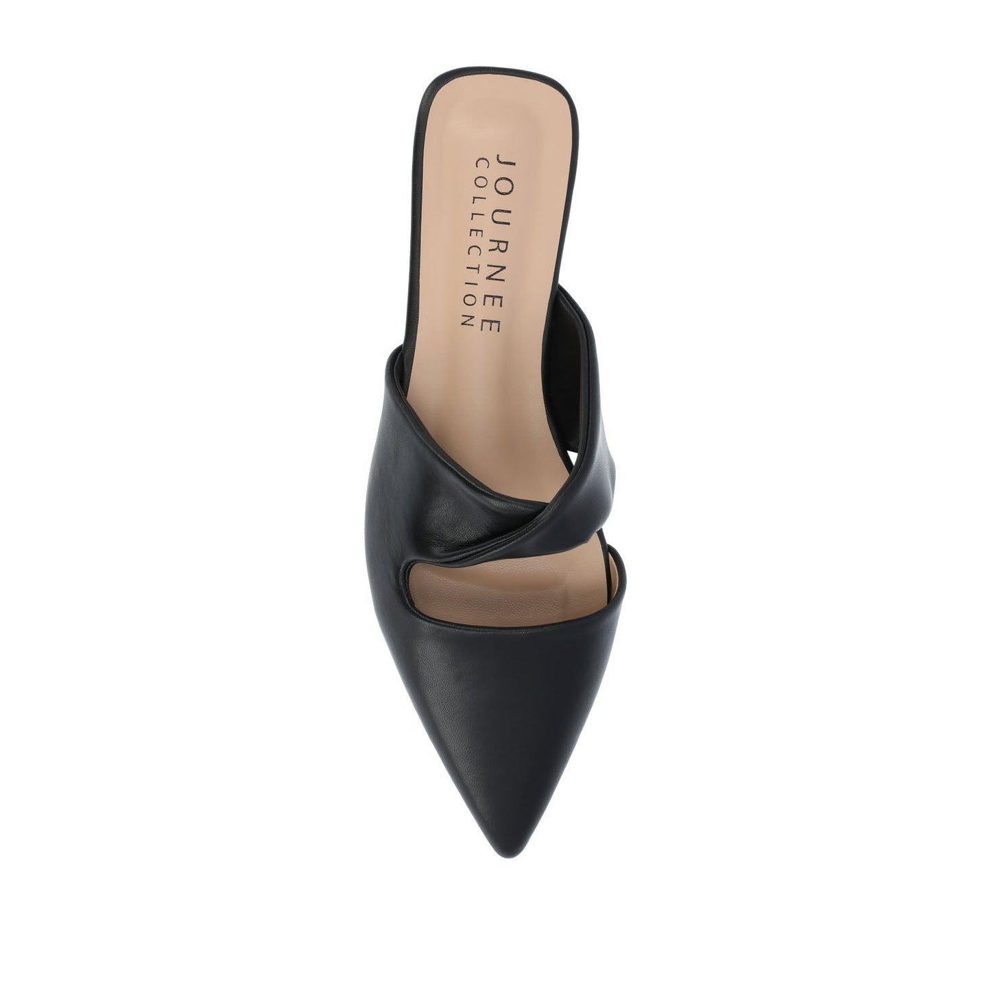 Journee ENNISS MULE FLATS IN VEGAN LEATHER - Black