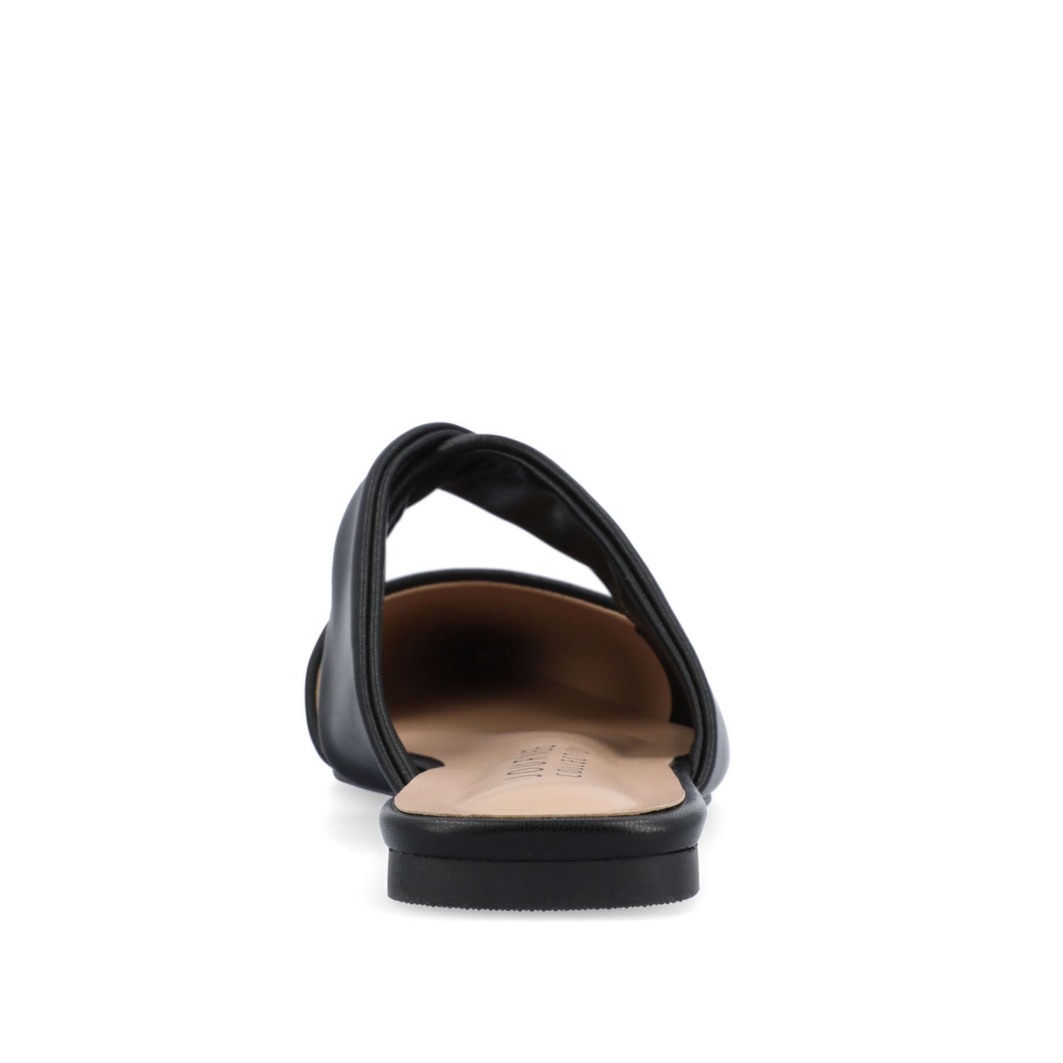 Journee ENNISS MULE FLATS IN VEGAN LEATHER - Black