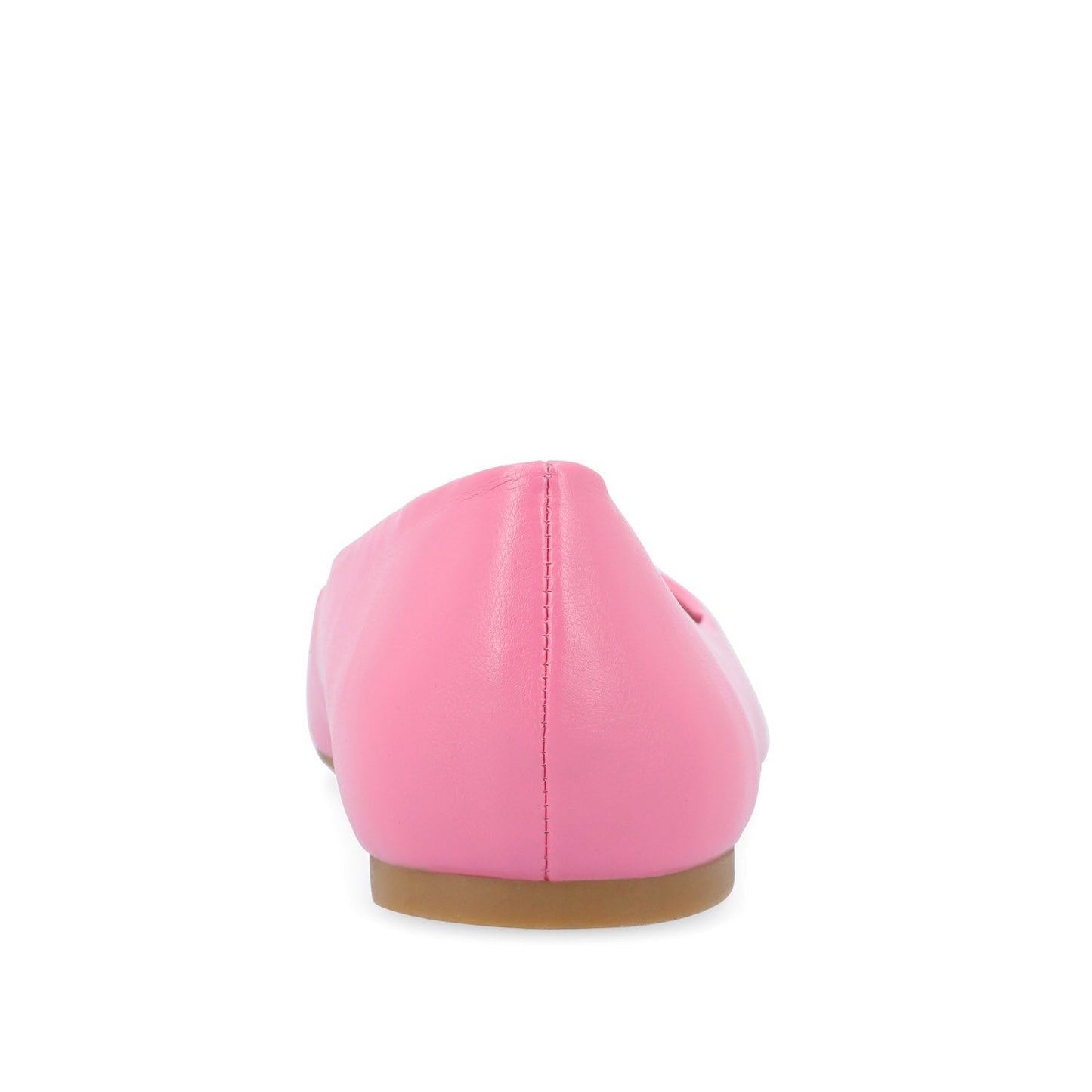 Journee ZIMIA SQUARE TOE FLATS IN VEGAN LEATHER - Pink