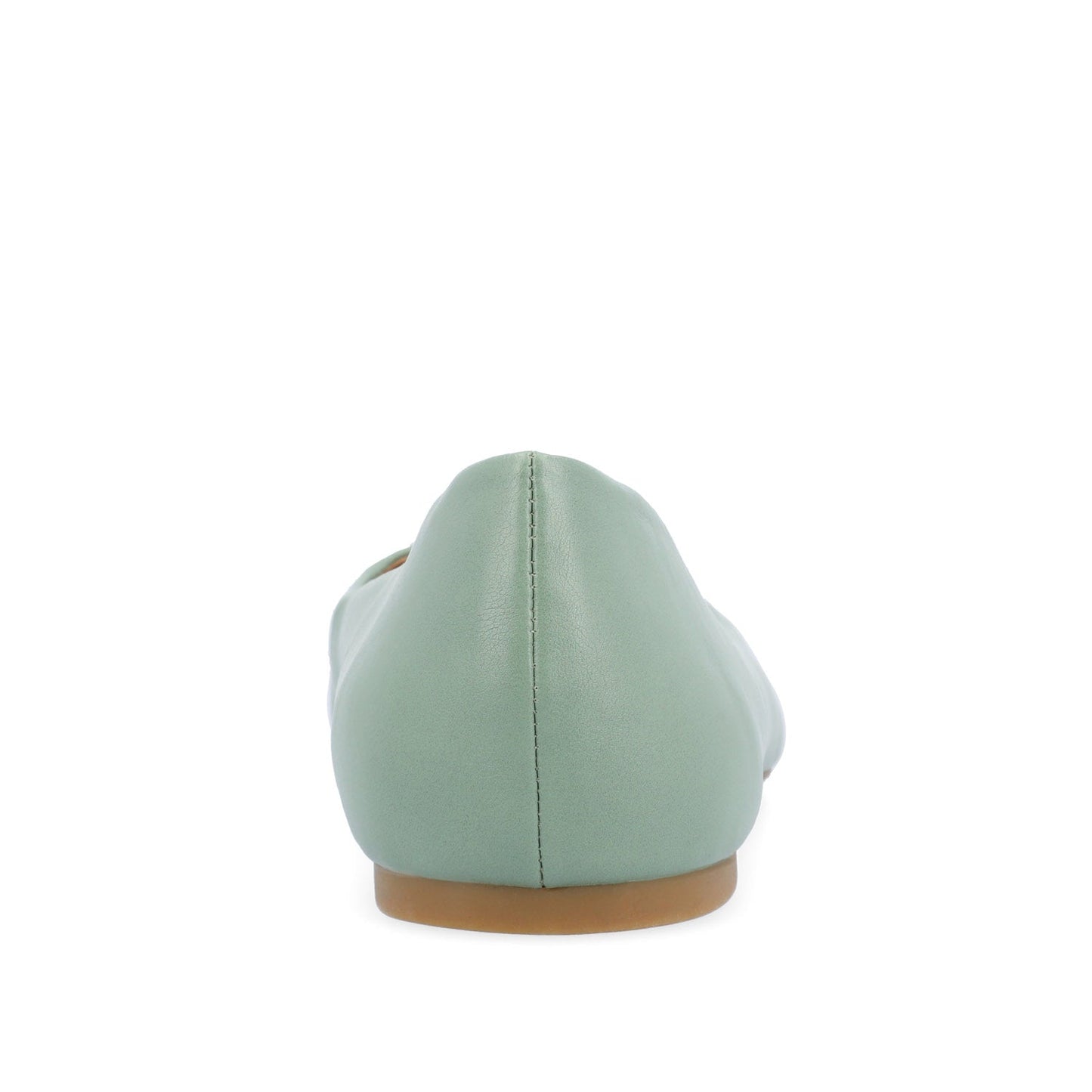 Journee ZIMIA SQUARE TOE FLATS IN VEGAN LEATHER - Sage