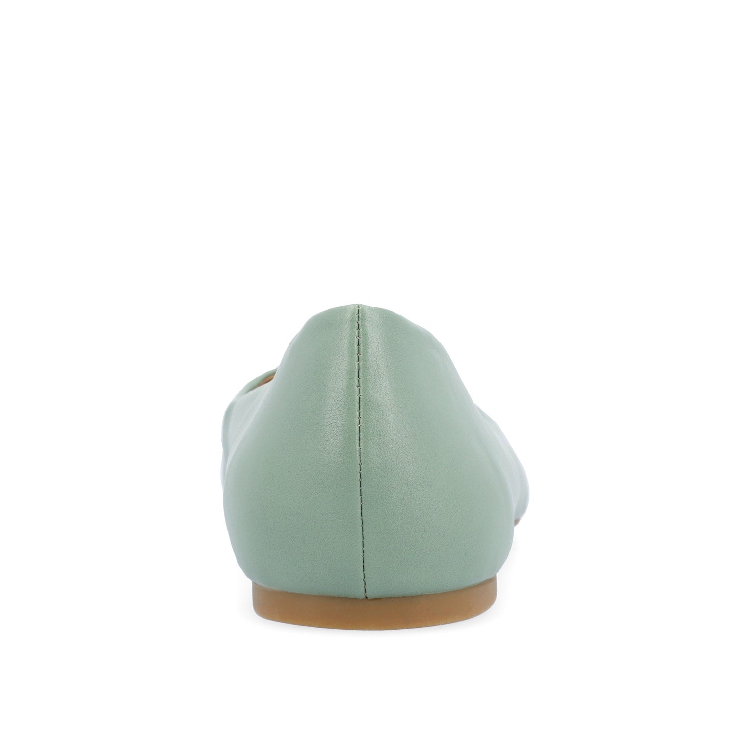 Journee ZIMIA SQUARE TOE FLATS IN VEGAN LEATHER - Sage