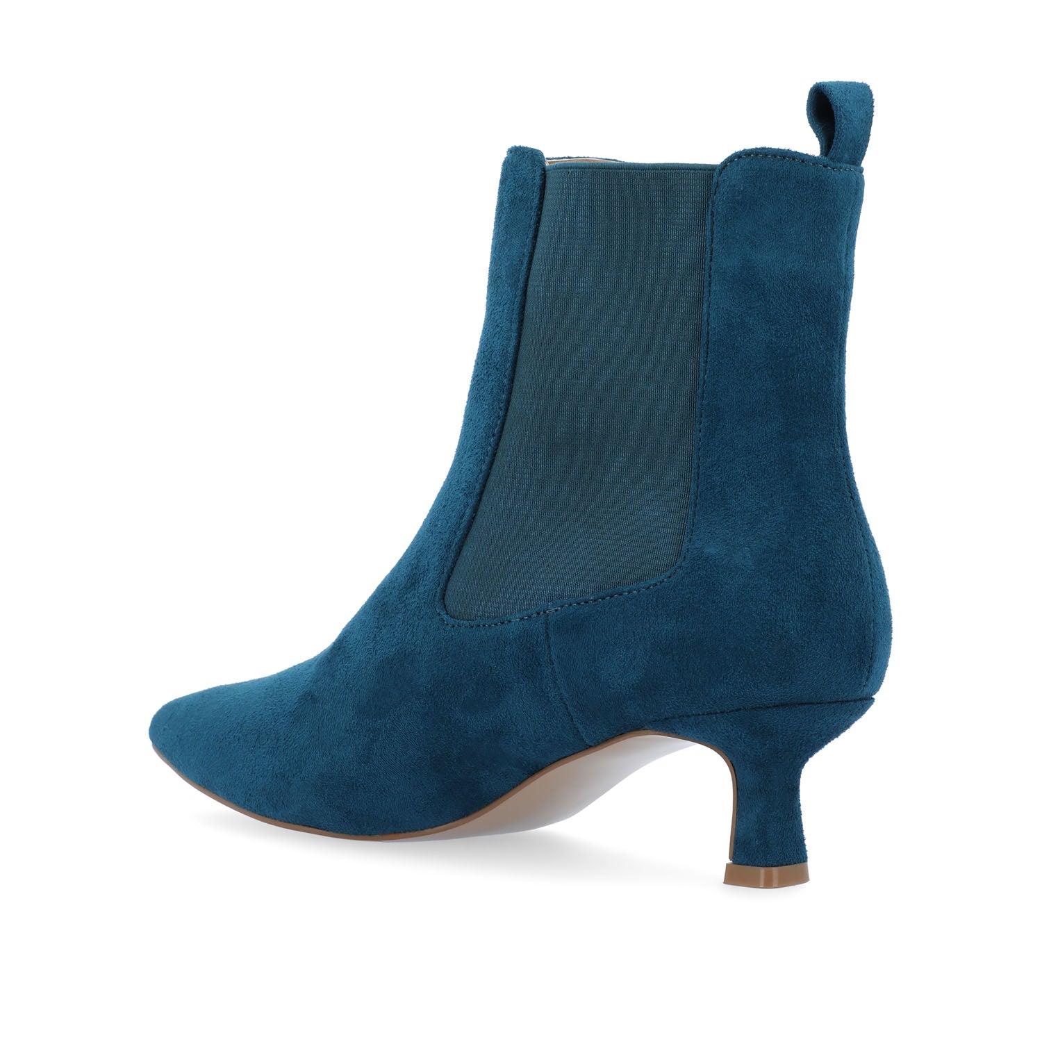 Journee TENLEE CHELSEA BOOTIES IN WIDE - Blue Faux Suede
