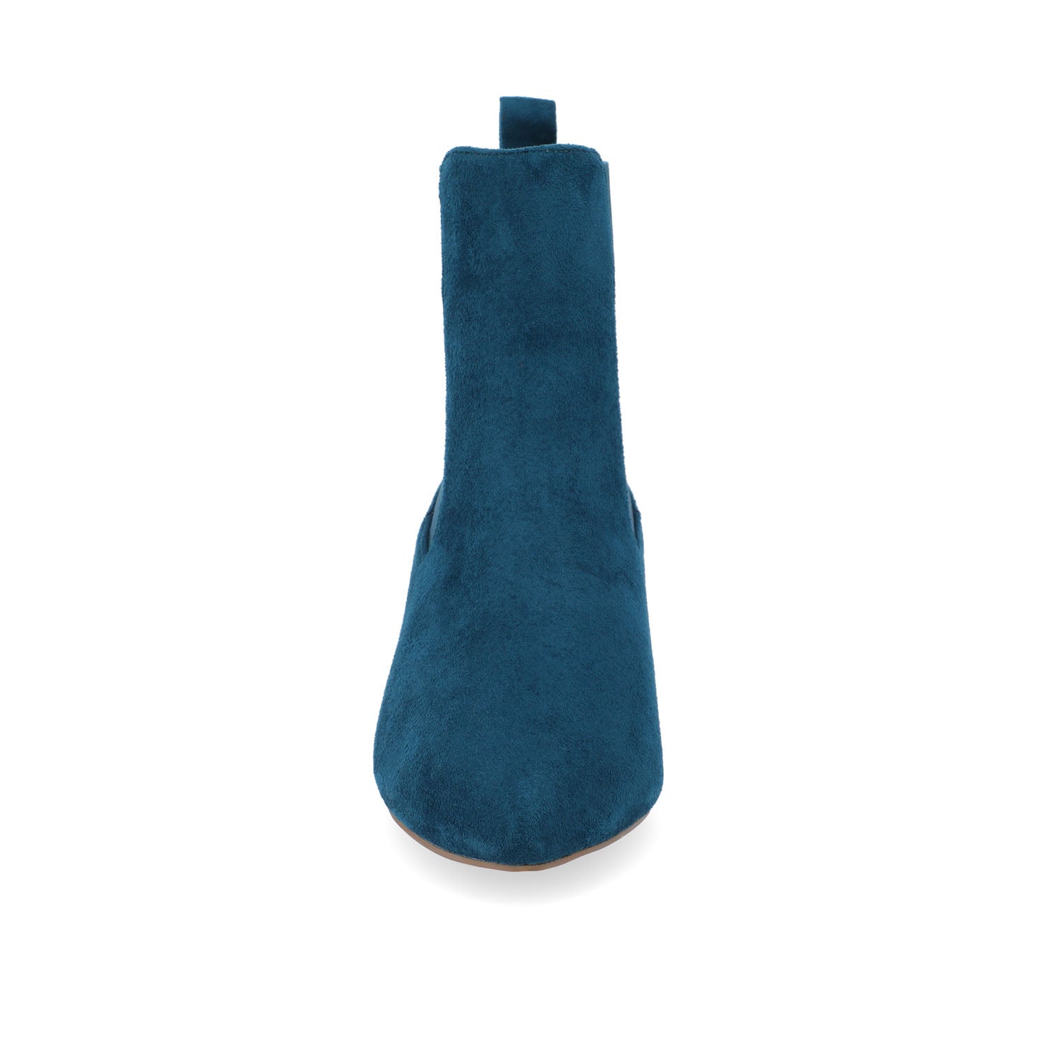 Journee TENLEE CHELSEA BOOTIES IN WIDE - Blue Faux Suede
