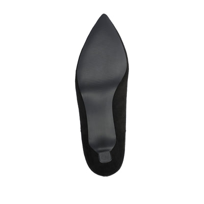 Journee TENLEE CHELSEA BOOTIES IN WIDE - Black Faux Suede