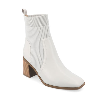 Journee HARLOWE CHELSEA BOOTIES IN WIDE - Off White