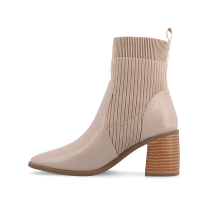 Journee HARLOWE CHELSEA BOOTIES IN WIDE - Taupe