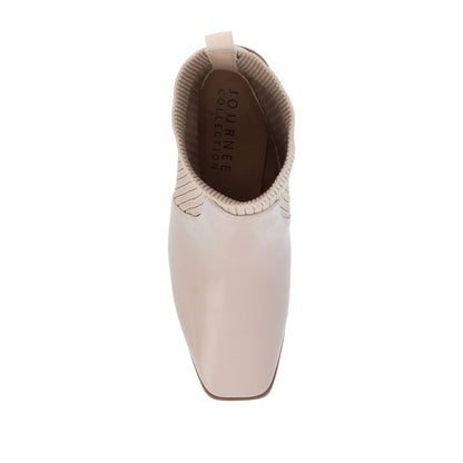 Journee HARLOWE CHELSEA BOOTIES IN WIDE - Taupe
