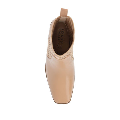 Journee HARLOWE CHELSEA BOOTIES IN WIDE - Tan