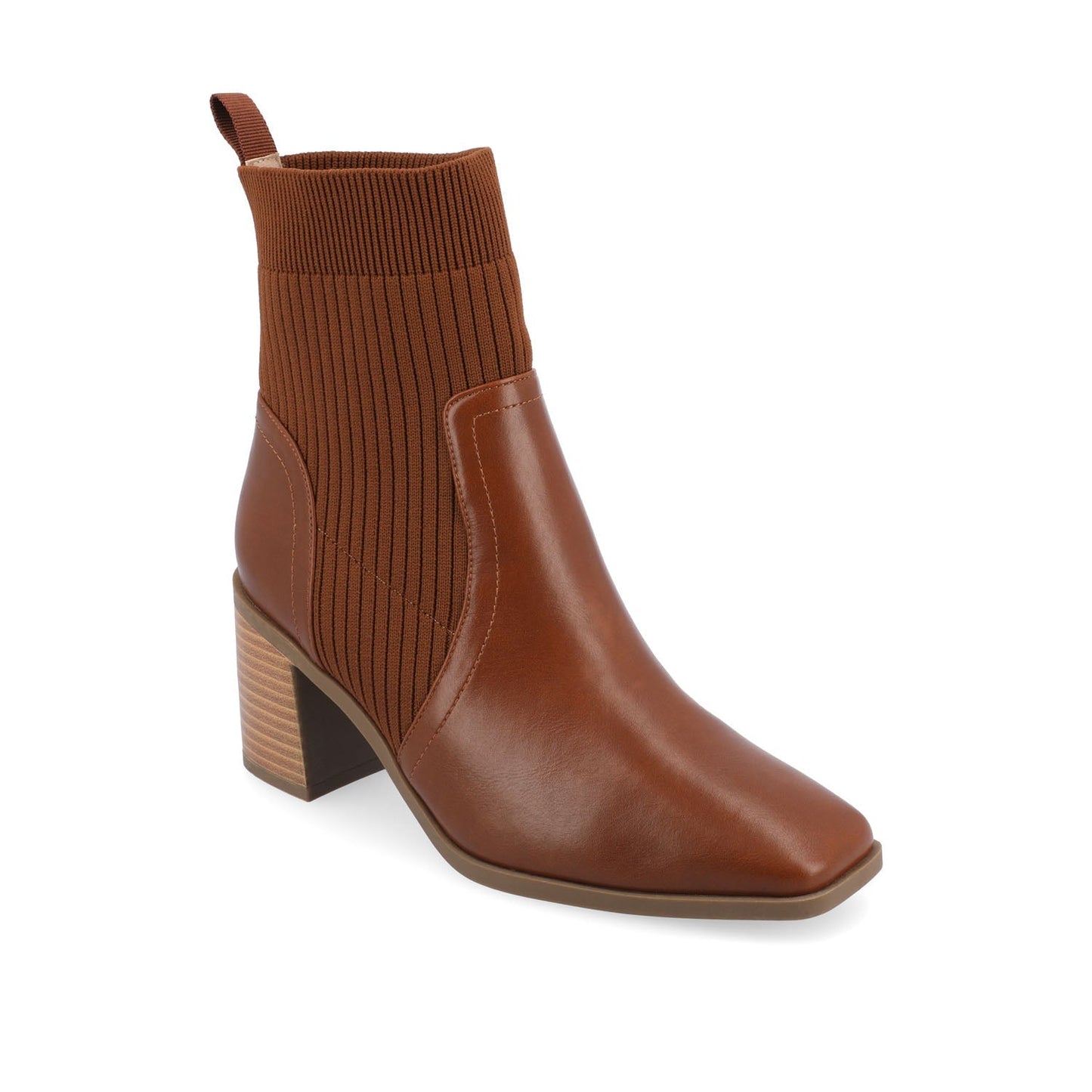 Journee HARLOWE CHELSEA BOOTIES IN WIDE - Brown