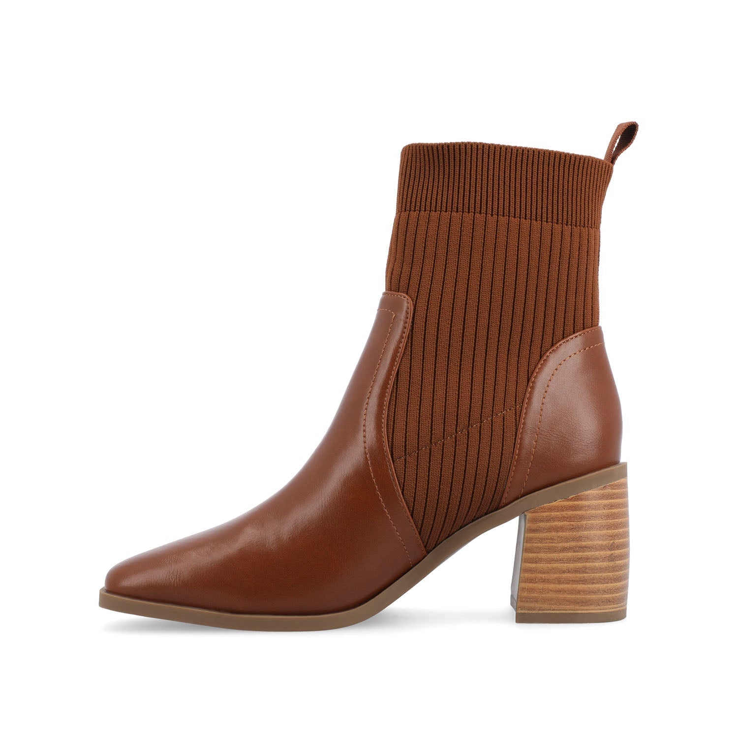 Journee HARLOWE CHELSEA BOOTIES IN WIDE - Brown