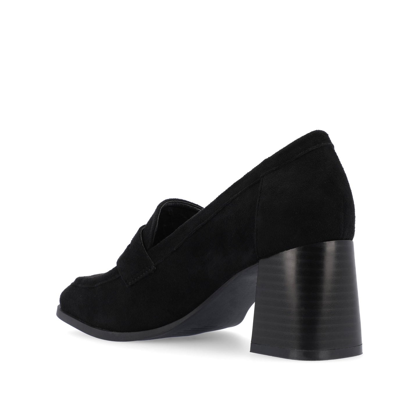 Journee MALLEAH BLOCK HEEL LOAFERS IN WIDE - Black