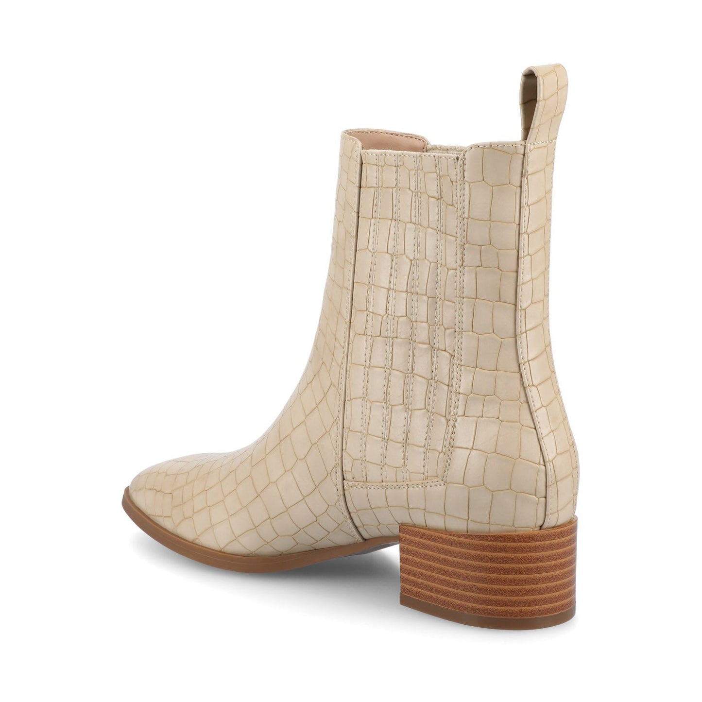 Journee WRENLEY CHELSEA BOOTIES - Croco Beige