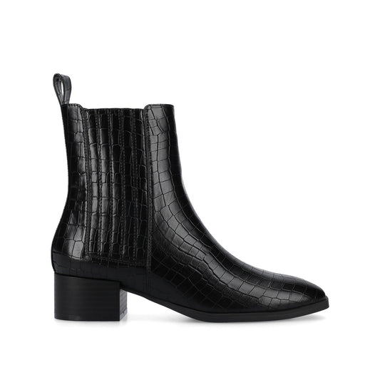 Journee WRENLEY CHELSEA BOOTIES - Croco Black