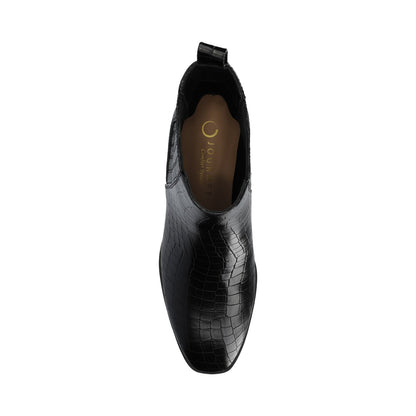Journee WRENLEY CHELSEA BOOTIES - Croco Black
