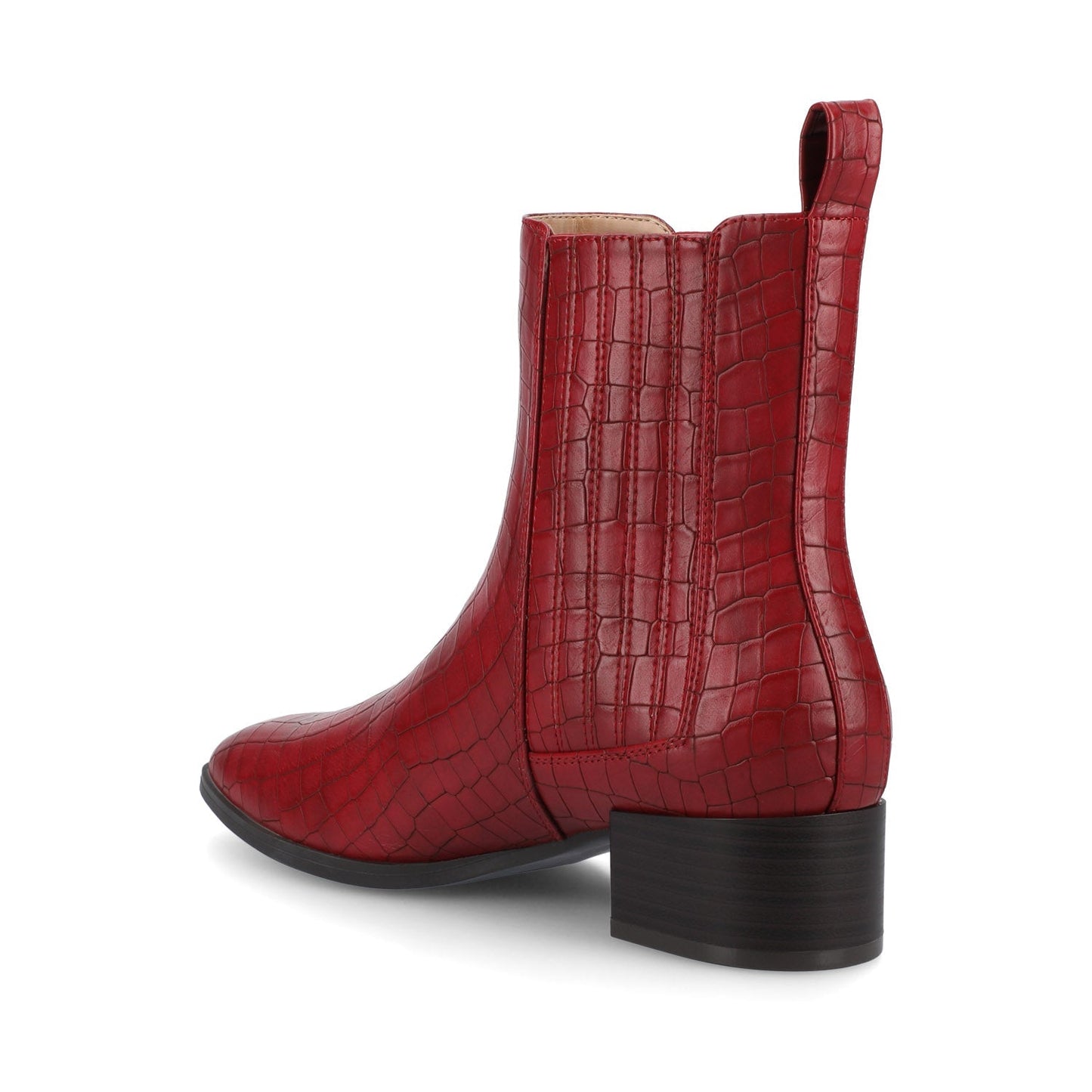 Journee WRENLEY CHELSEA BOOTIES - Croco Red