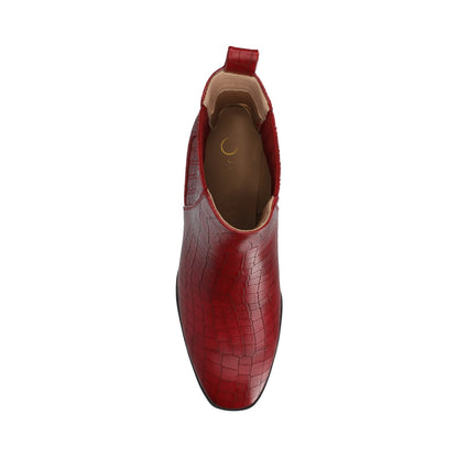 Journee WRENLEY CHELSEA BOOTIES - Croco Red