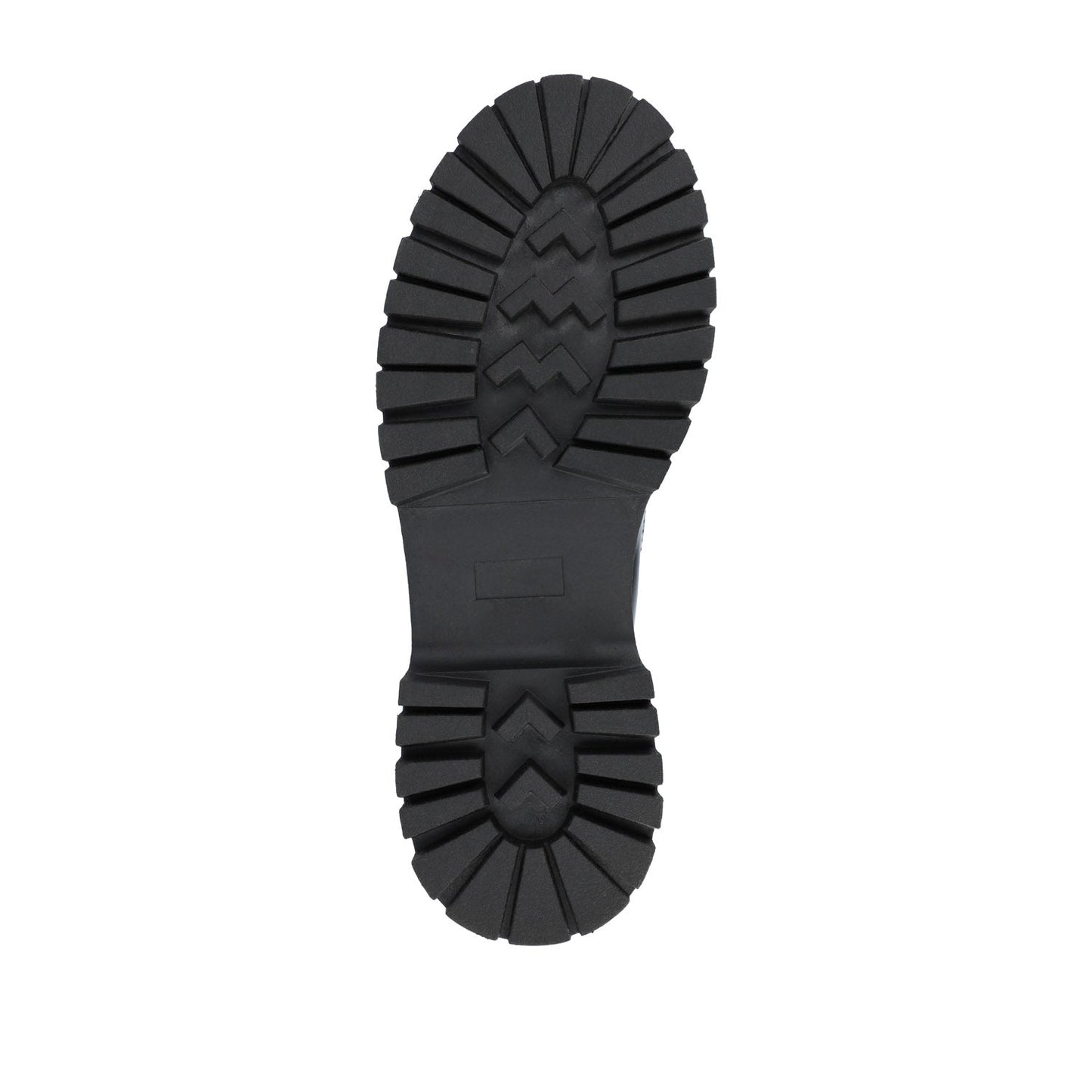 Journee KAMIE LUG SOLE MARY JANE FLATS IN WIDE - Black Patent