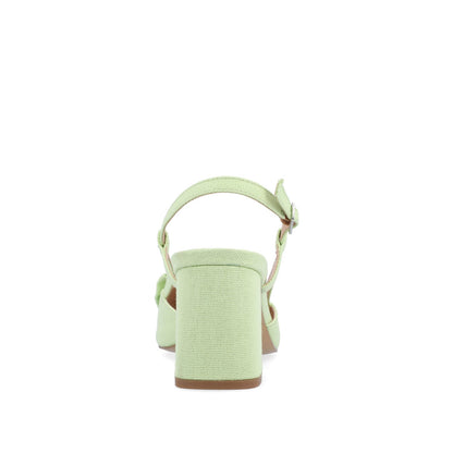 Journee TAILYNN BLOCK PUMP HEELS IN WIDE - Green