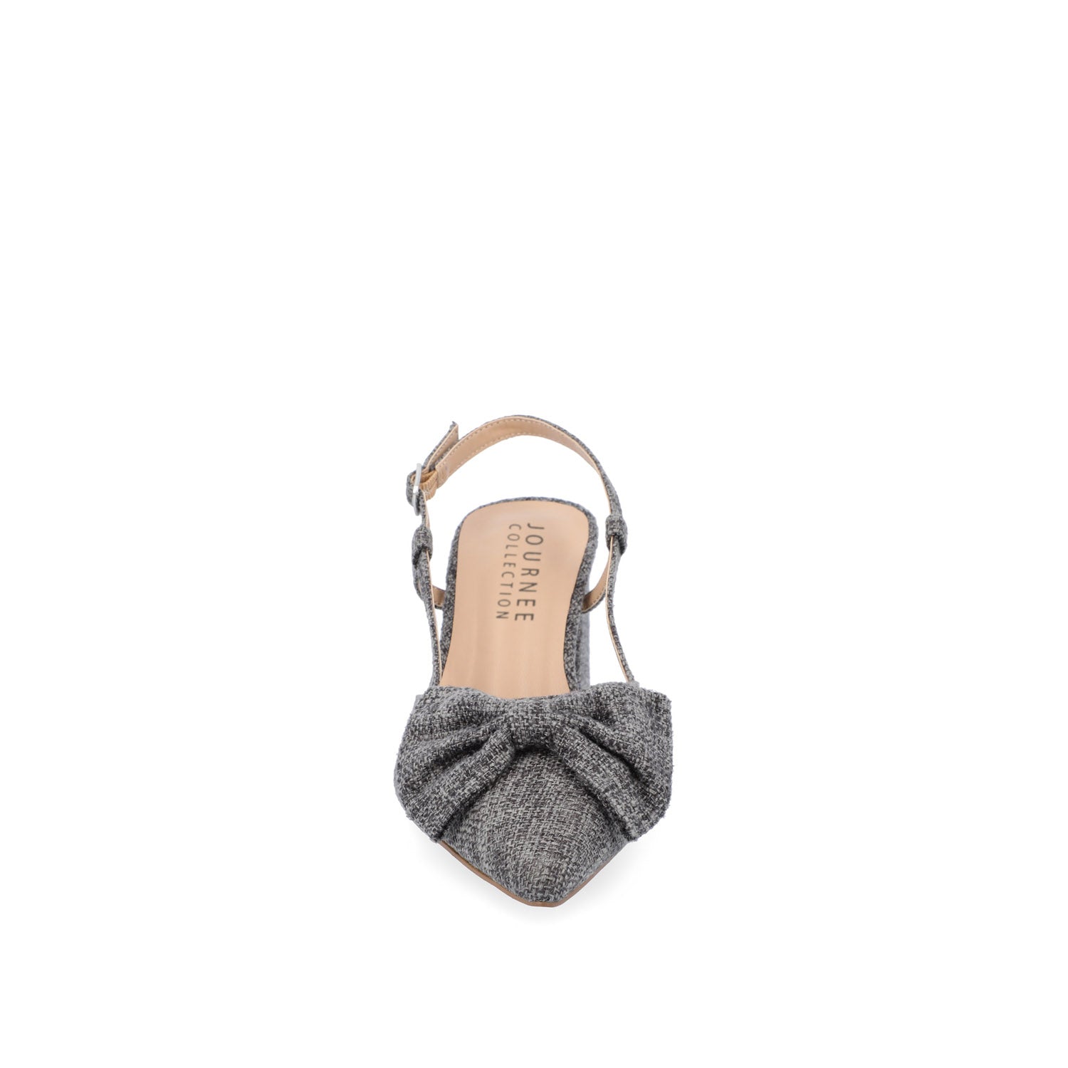 Journee TAILYNN BLOCK PUMP HEELS IN WIDE - Charcoal