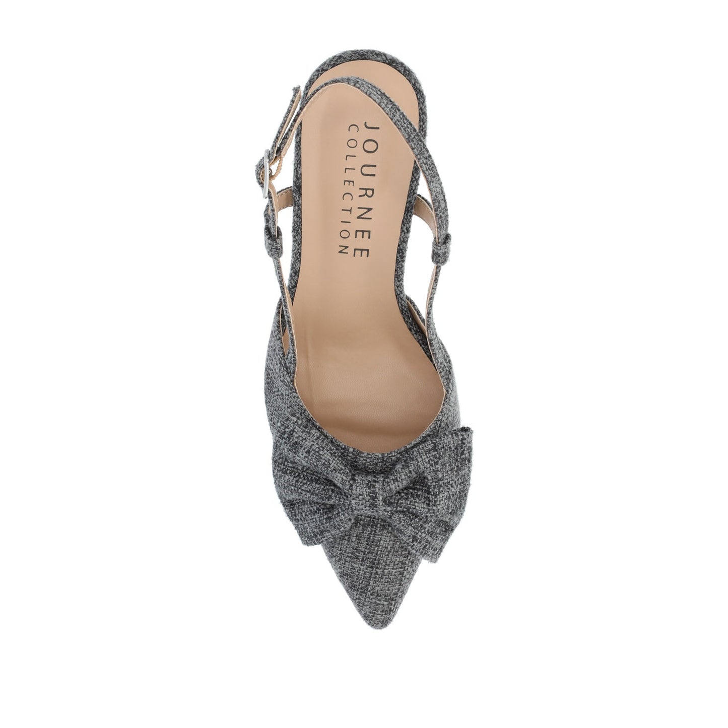 Journee TAILYNN BLOCK PUMP HEELS IN WIDE - Charcoal