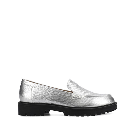 Journee ERIKA SLIP ON LOAFER - Silver