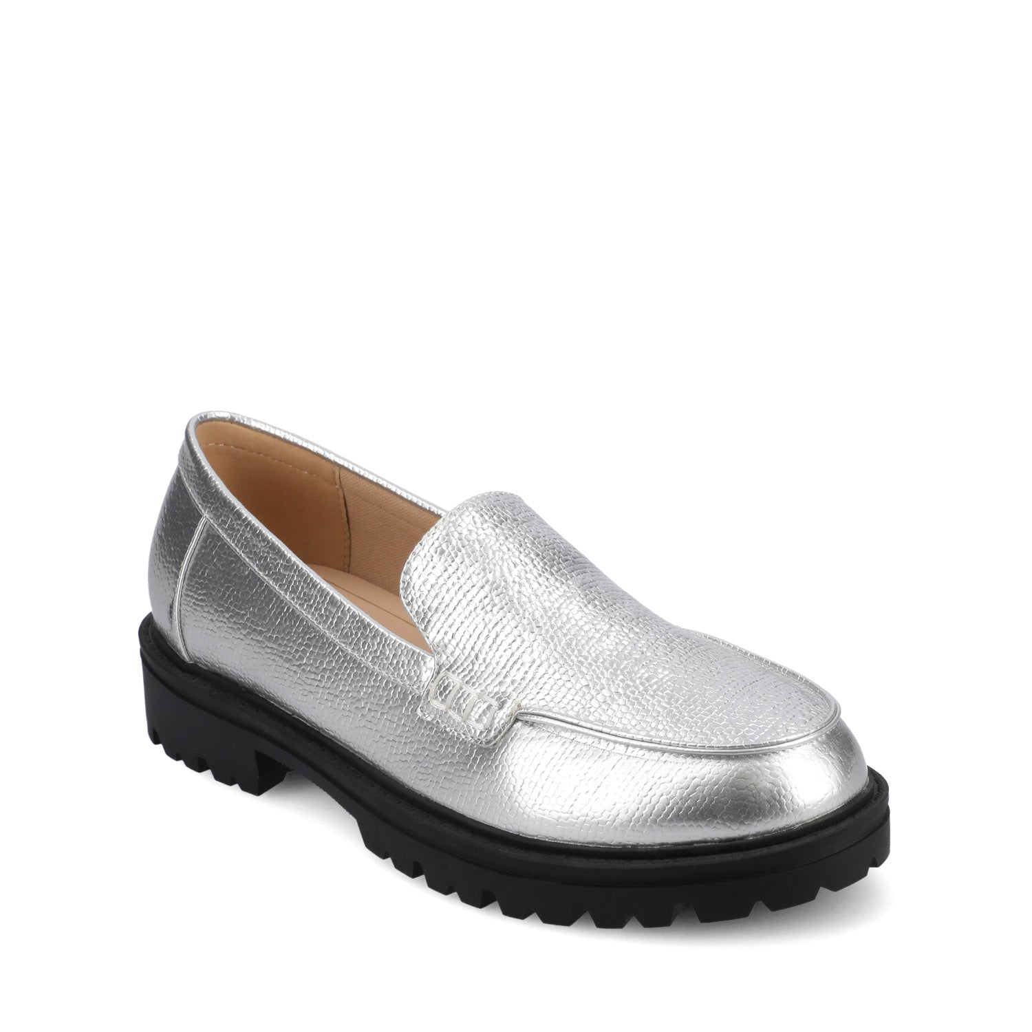 Journee ERIKA SLIP ON LOAFER - Silver