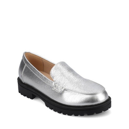 Journee ERIKA SLIP ON LOAFER - Silver